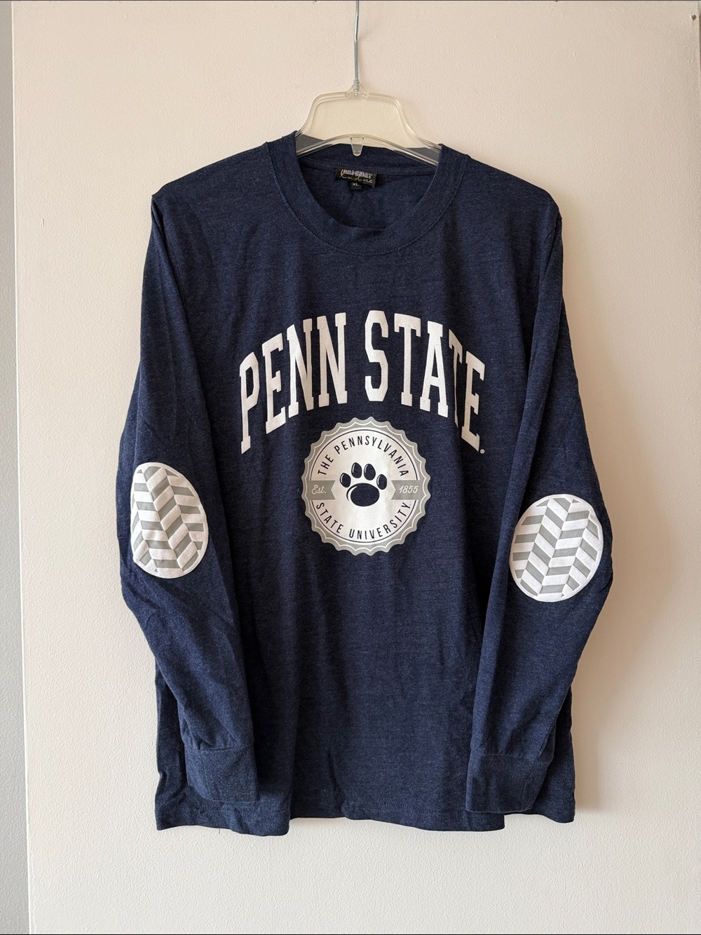 Gameday Couture Penn State Nittany Lions Long Sleeve Shirt Chevron Elbow Patches
